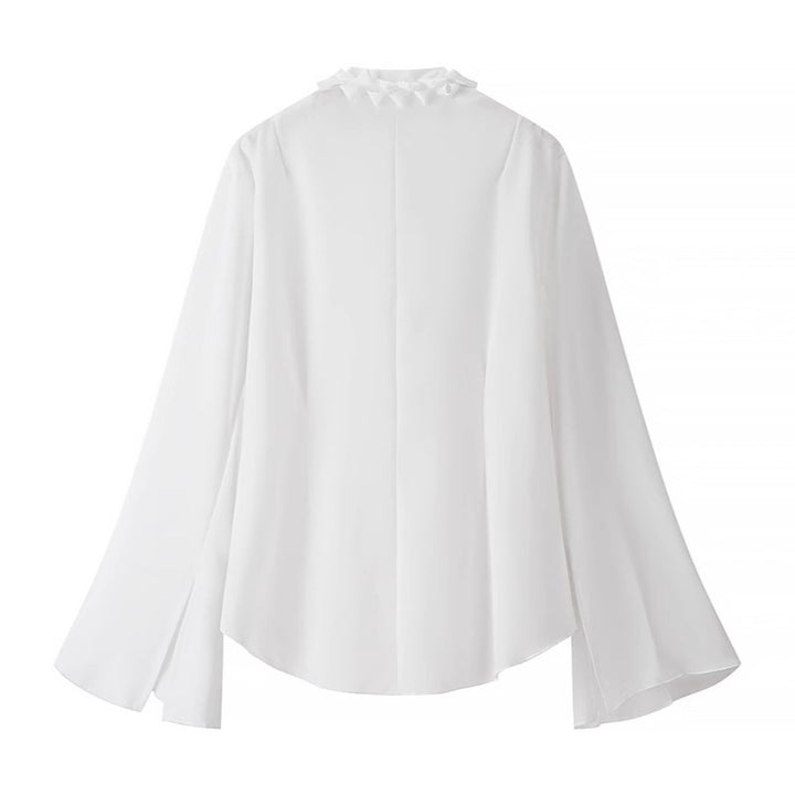 Femme Rynkefront Knap-Down Bluse Stilla
