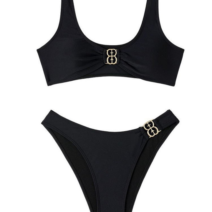 Femme struktureret Bralette Bikini Sæt med unikke accenter Stilla