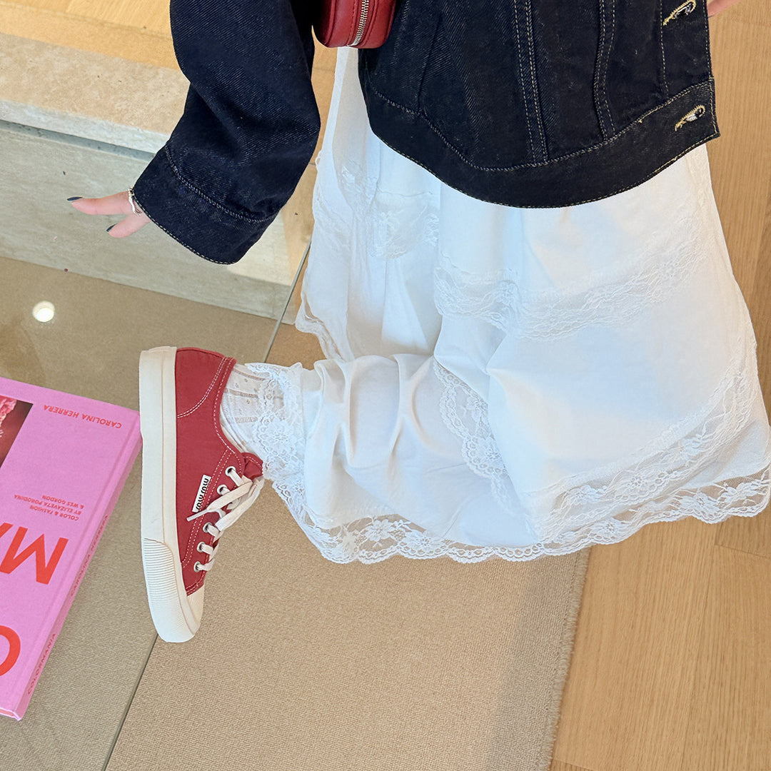 Femme Classic Snørre Canvas Sneakers Stilla