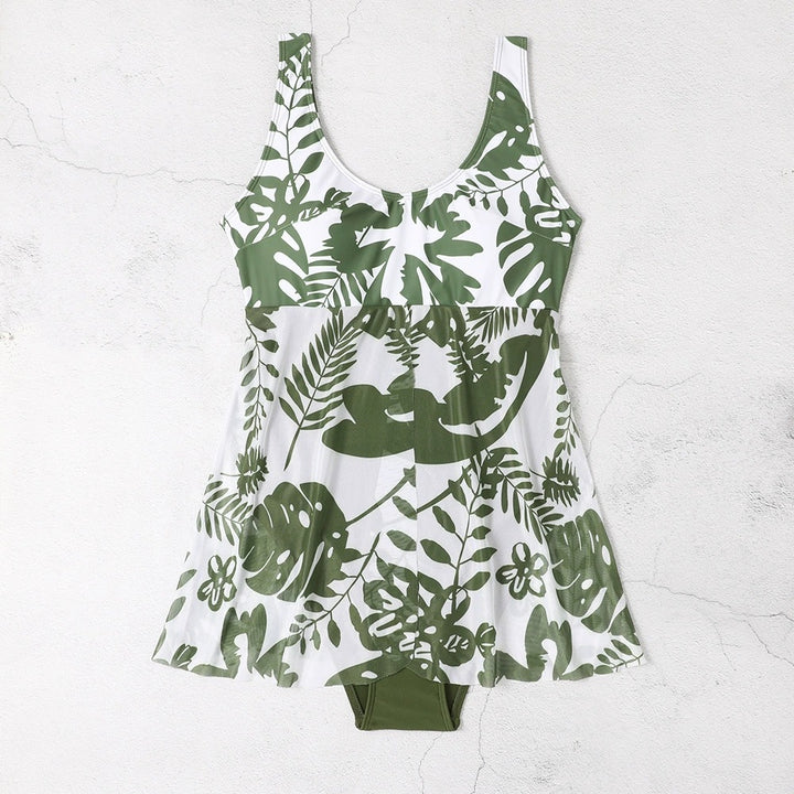 Dame Floral Print Skater Badedragt Stilla