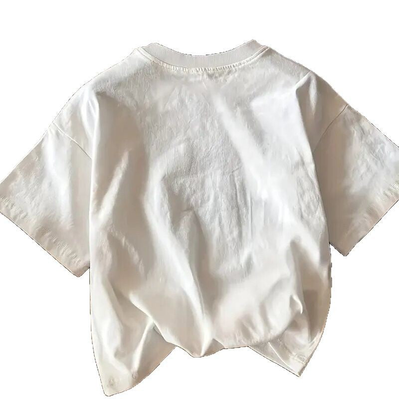 Dame T-shirt med kreativt blomstertryk og afslappet pasform Stilla