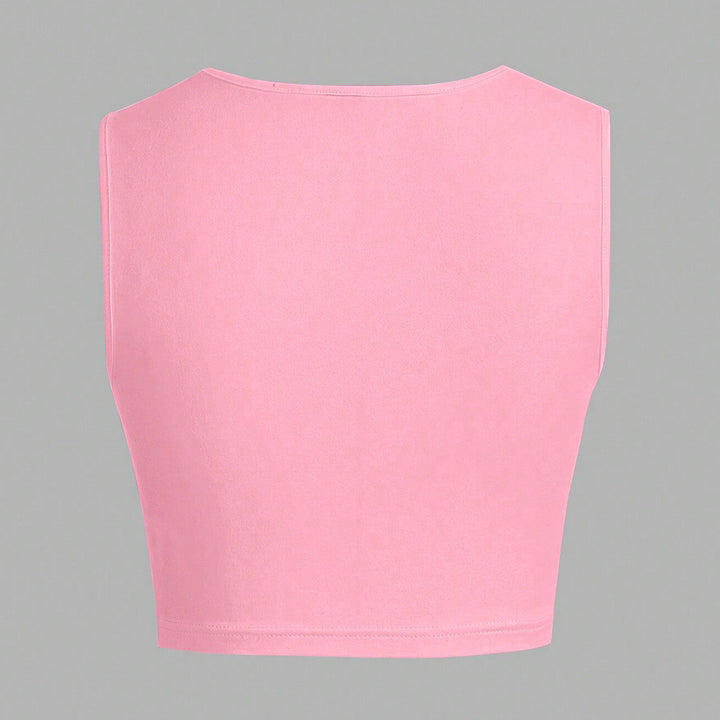 Kvindernes tilpassede crop top med bred udskæring og slanke stropper Stilla