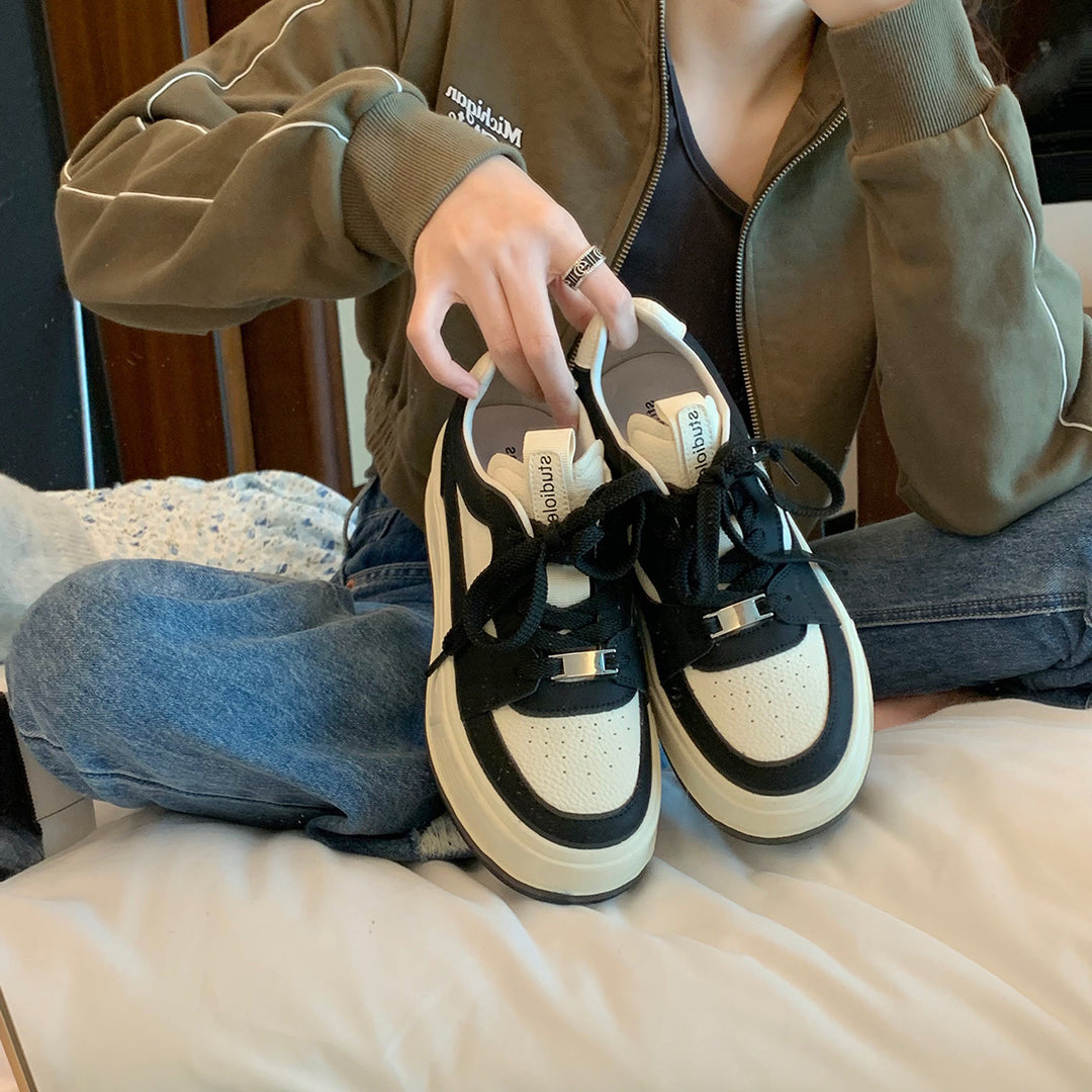 Dame Fritid Snøresneakers med forhøjet design Stilla
