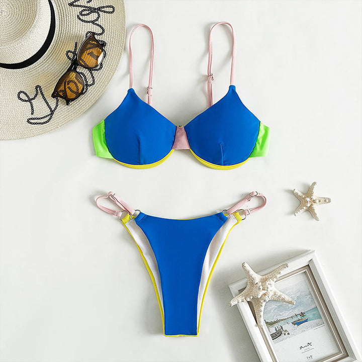 Dame bikini-sæt med komfortabel push-up-top og justerbare stropper Stilla