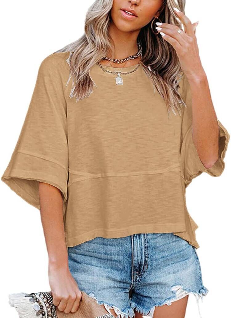 Damernes afslappede oversize T-shirt Stilla