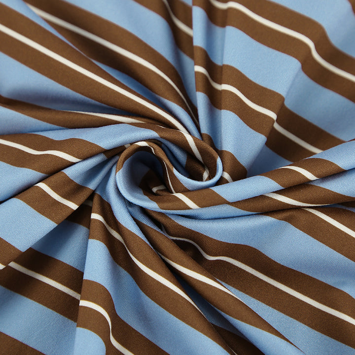 Dame Casual stribet skjorte med krave og elegante detaljer Stilla