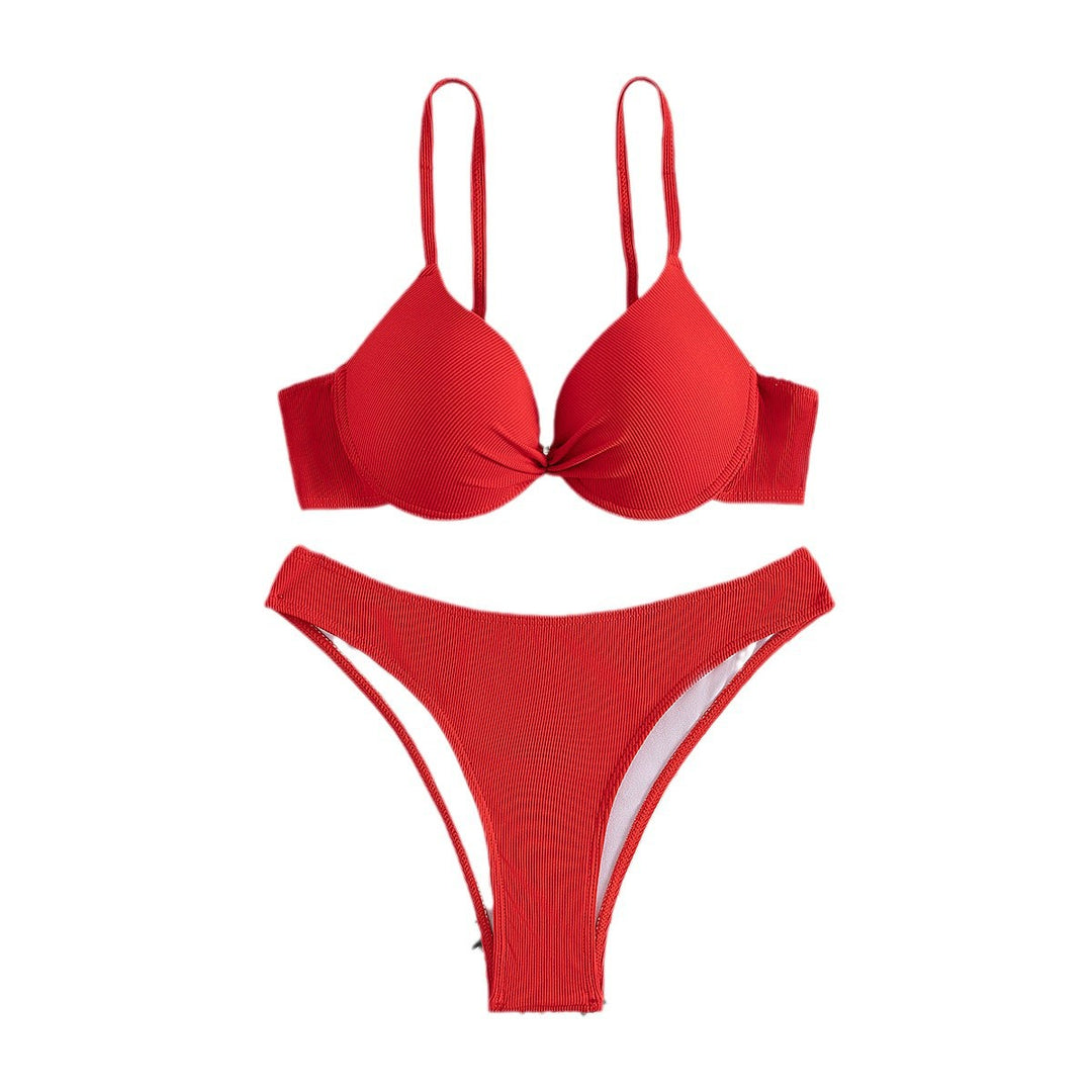 Dame Lettere Bikinitop med drejet forside Stilla