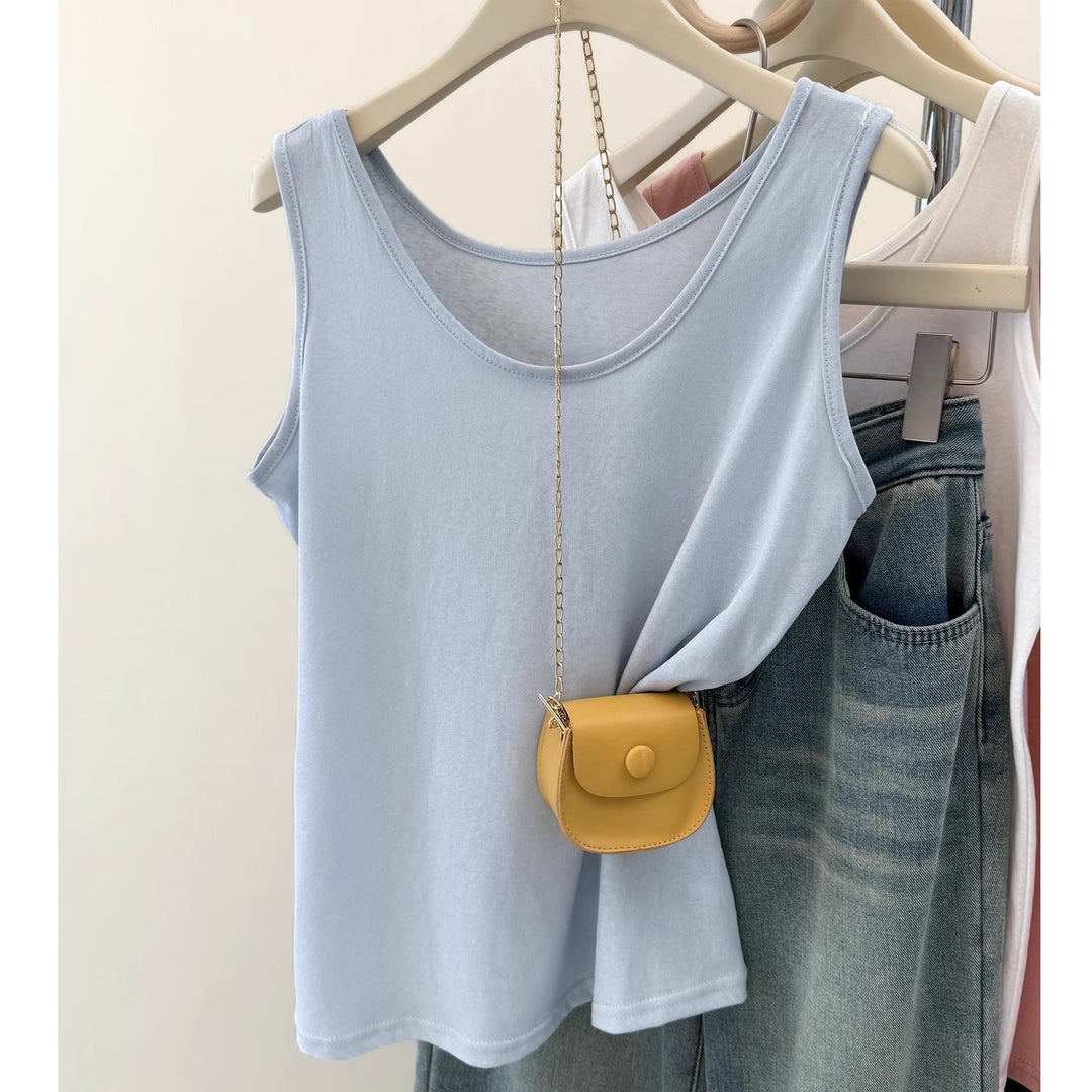 Femme Blødt Jersey Tanktop med flatterende snit Stilla