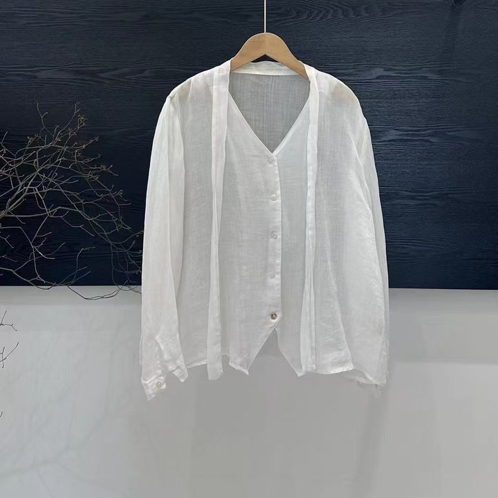 Femme Let Button-Down Lagdelt Bluse Stilla
