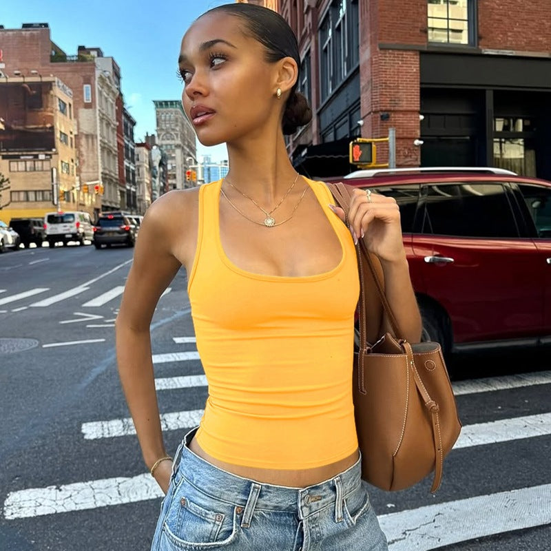 Dame Sporty tanktop med brede stropper Skovae