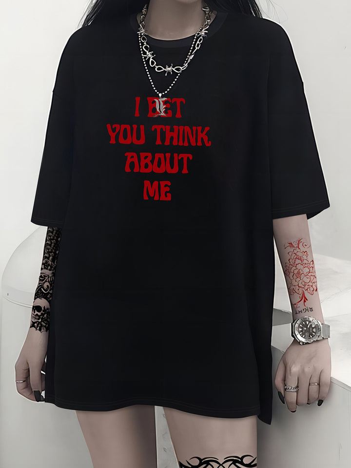 Dame T-shirt med kreativt kattemotiv og legesyg sløjfe Skovae