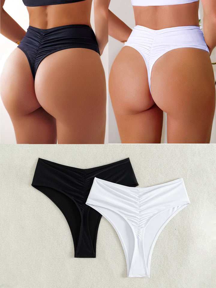 Damer Højskåret Bikini med sidebindebånd Skovae