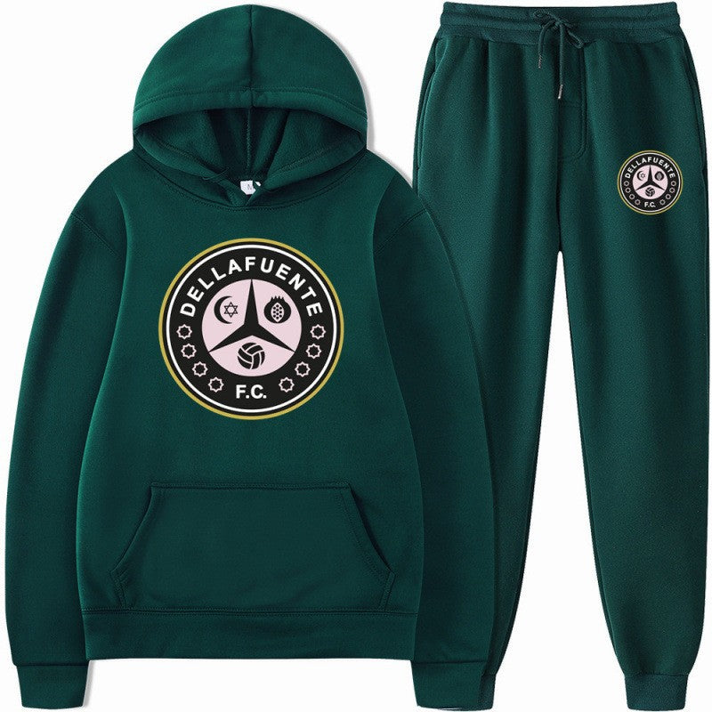 Kvinders sweatshirt og joggingbukser sæt med sporty klubmotiv Skovae
