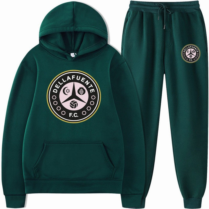 Kvinders sweatshirt og joggingbukser sæt med sporty klubmotiv Skovae