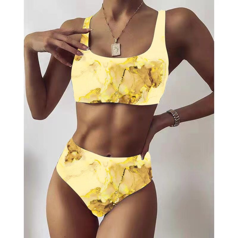 Dame Højtaljede Bikini Sæt Stilla