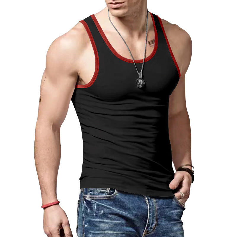 Herre Sport Tanktop med Kontrastsømme Stilla