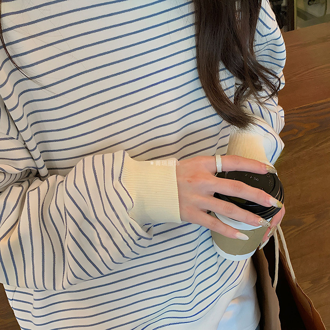 Kvinders afslappede stribede sweater Stilla