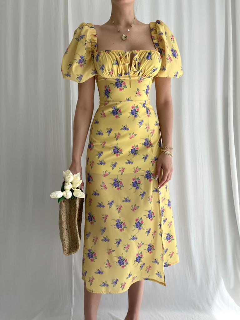 Dame Elegant og legende blomsterkjole Stilla