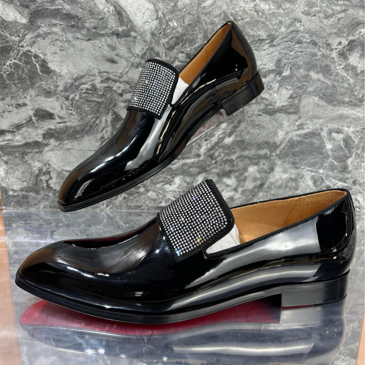 Herrer Glitrende Formelle Slipper Loafers Stilla