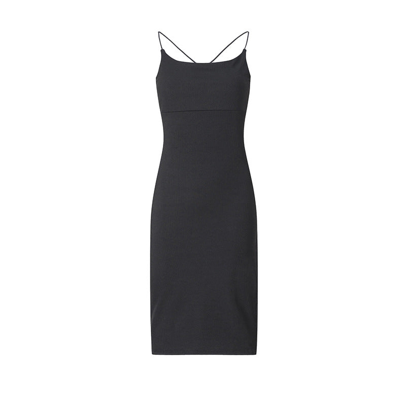 Dame Bodycon Maxi Kjole med høj slids Stilla
