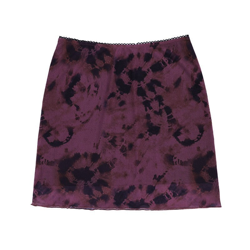 Dame Midi-nederdel i moderne batikdesign Stilla