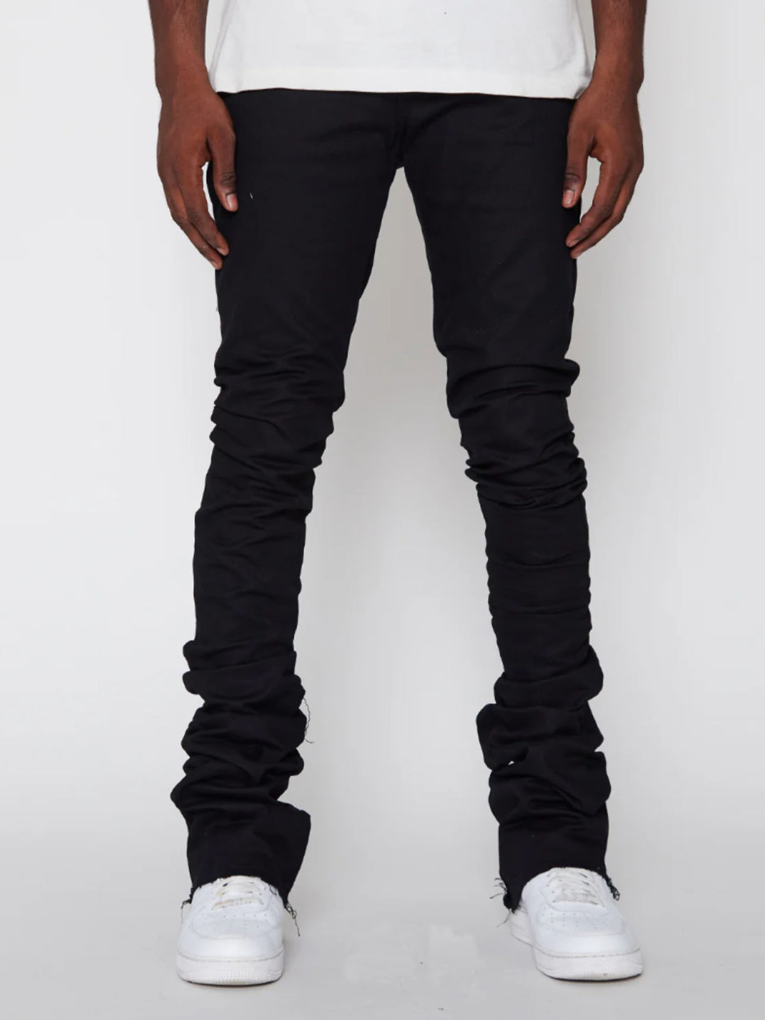 Herrer moderigtige Skinny Jeans med diskret rynkning Stilla