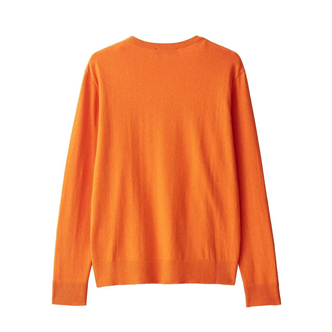 Dame elegant V-hals strikpullover Stilla