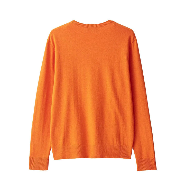 Dame elegant V-hals strikpullover Stilla