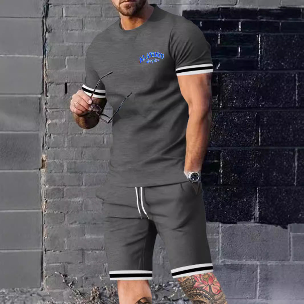 Herrer Sports T-Shirt og Shorts Sæt Stilla