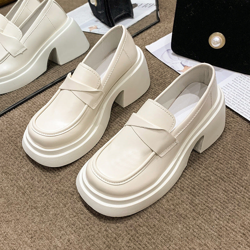 Dame Chunky Loafers med dekorativ rem og komfortabel blokhæl Stilla