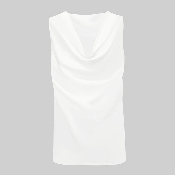 Dame elegant draperet top Skovae