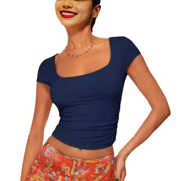 Dame figursyet kortærmet T-shirt Stilla