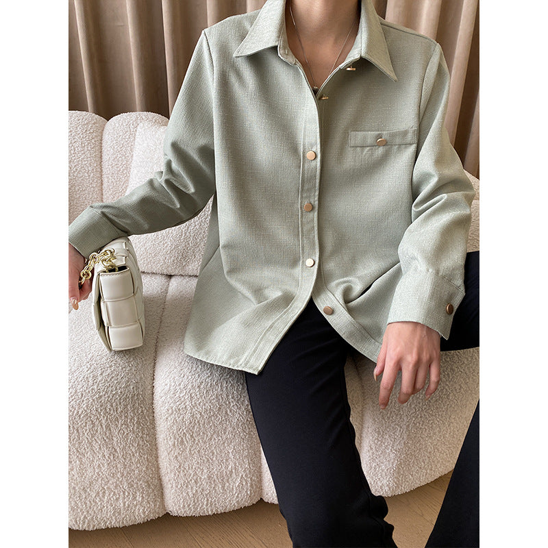 Kvindernes Oversized Blouson Jakke med Knapdetalje Stilla