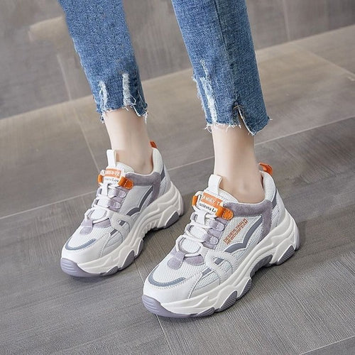 Dame Sporty Sneakers med professionel dæmpningsteknologi og åndbart mesh-oberflade Stilla