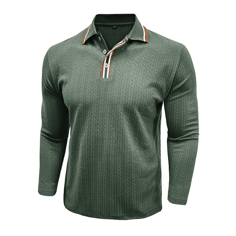 Herre Polo-Shirt med struktureret design og moderne krave Stilla