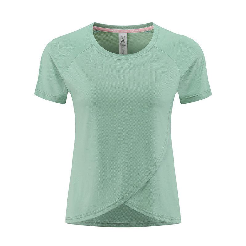 Dame Sporty funktionelt T-shirt med hurtigtørrende materiale og ergonomisk snit Stilla