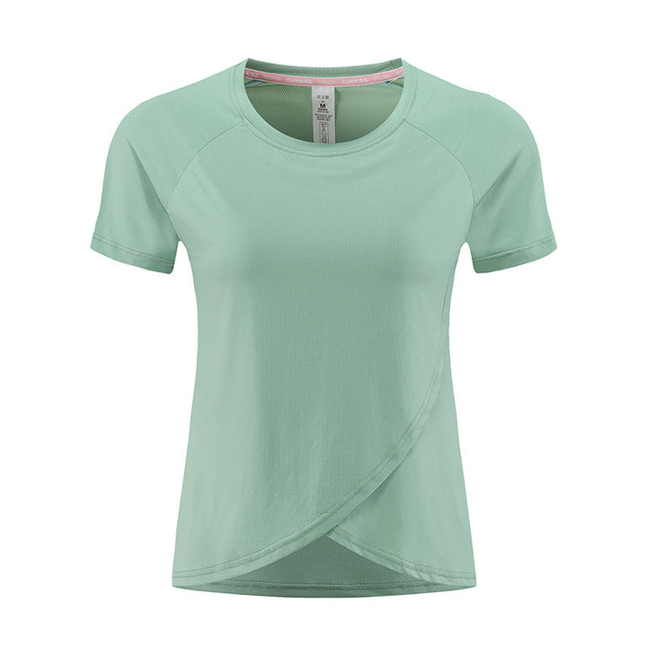 Dame Sporty funktionelt T-shirt med hurtigtørrende materiale og ergonomisk snit Stilla