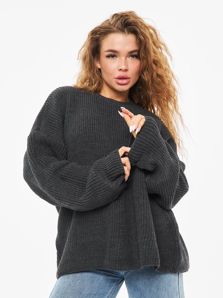 Dame Oversized Striktrøje Stilla