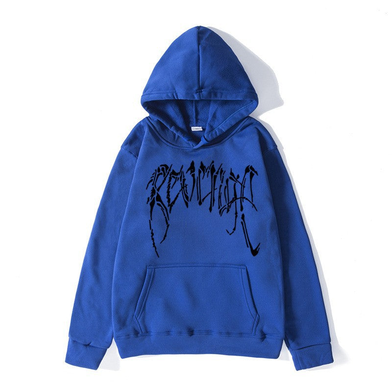 Dame hoodie med unik grafisk tekst Skovae