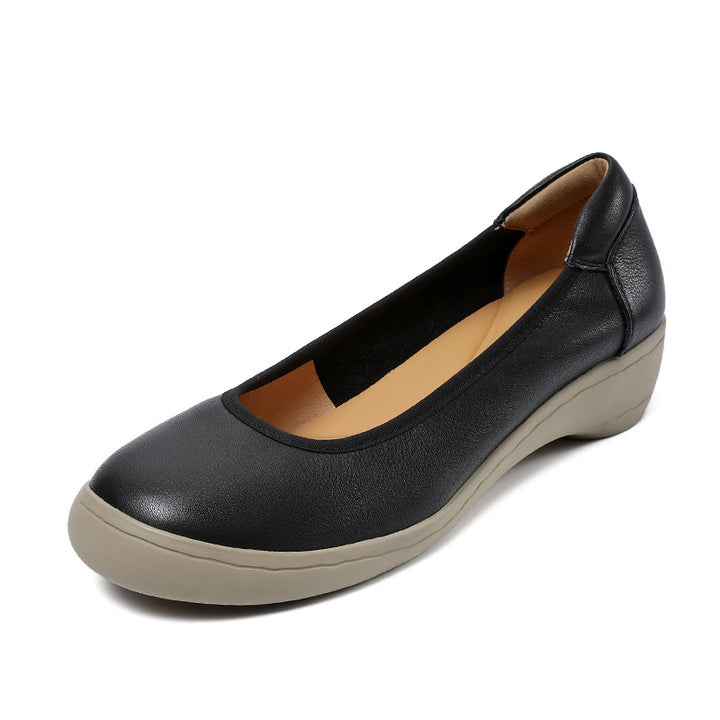 Dame Behagelige Læder Vejr Slip-On Flats Stilla