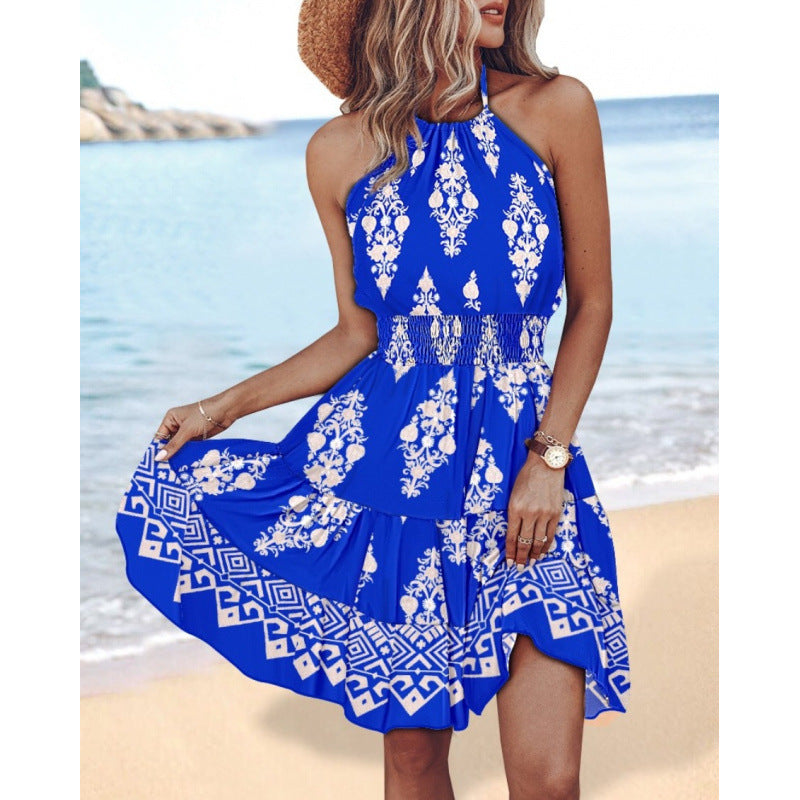 Dame Sommerlige Maxikjole med voluminøse Ruffles detaljer Stilla