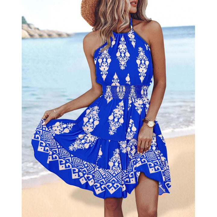 Dame Sommerlige Maxikjole med voluminøse Ruffles detaljer Stilla