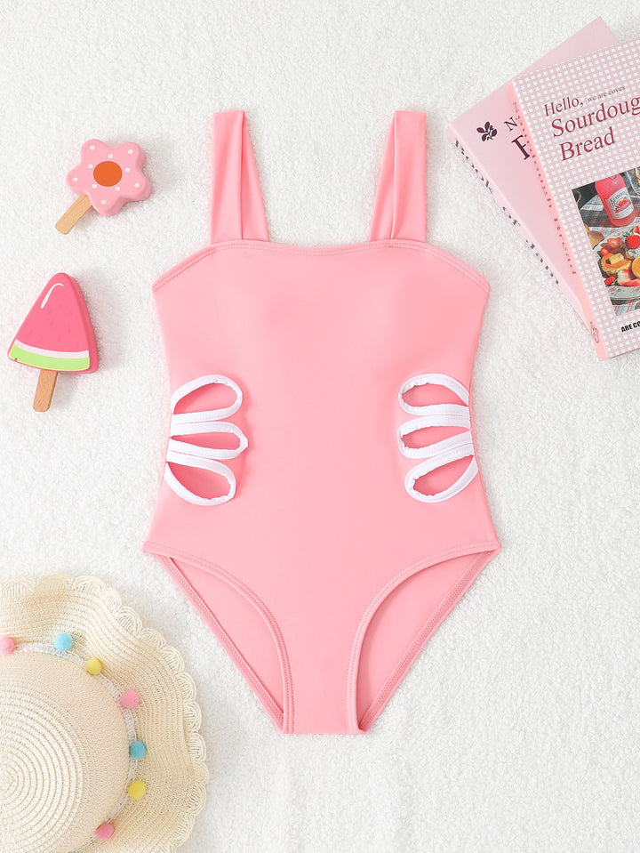 Dame one-piece badedragt med dekorativt sløjfe-design og komfortabel pasform Stilla