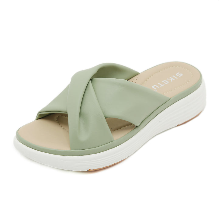 Dame moderigtige og komfortable Slippers med bred rem Stilla