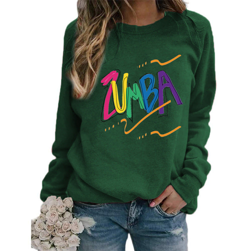 Dame sweatshirt med moderne Zumba design og casual fit Stilla