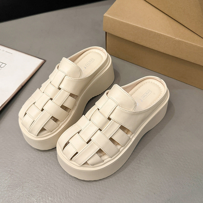 Dame Platform Rutsjes Sandaler med Riemchen Design Stilla