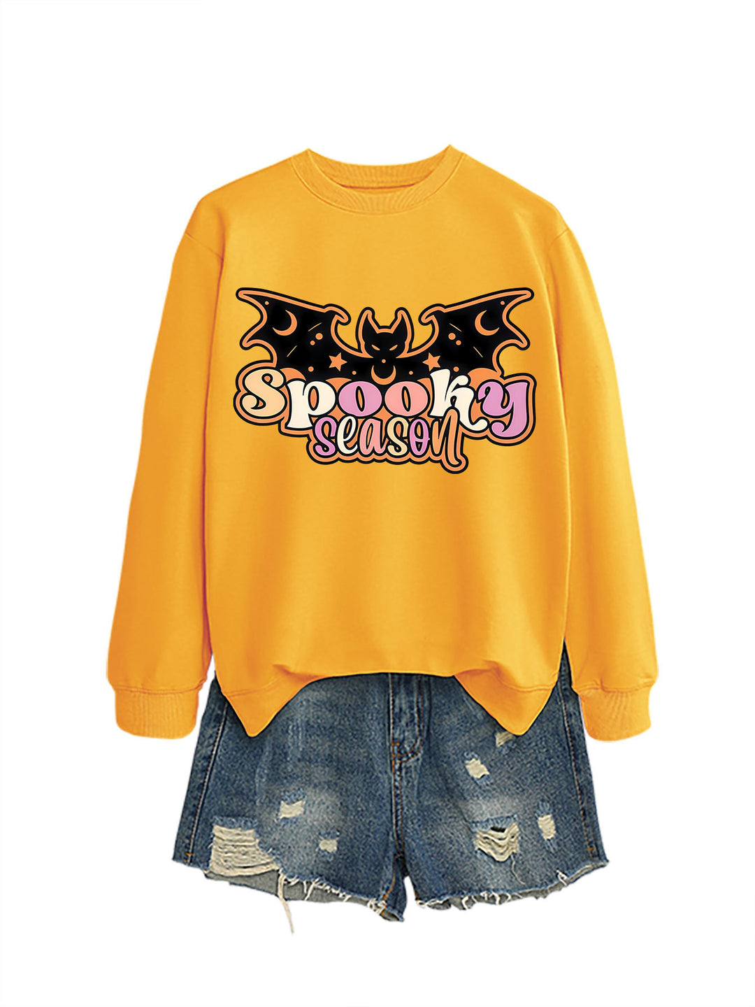 Kvinders sweatshirt med kreativ Halloween-design Stilla