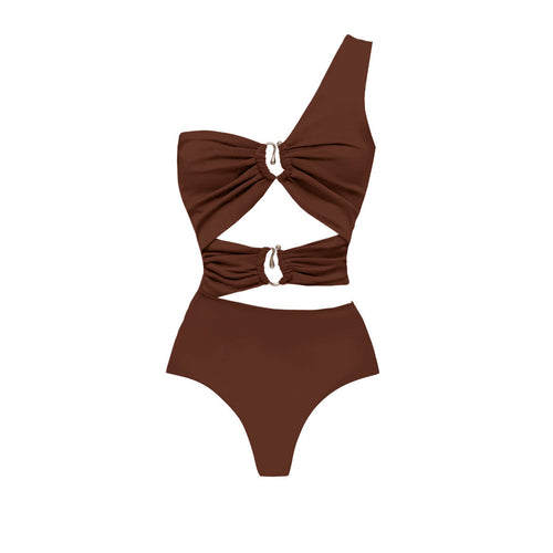 Dame bikini-sæt med asymmetrisk design og unikke flæsedetaljer Stilla
