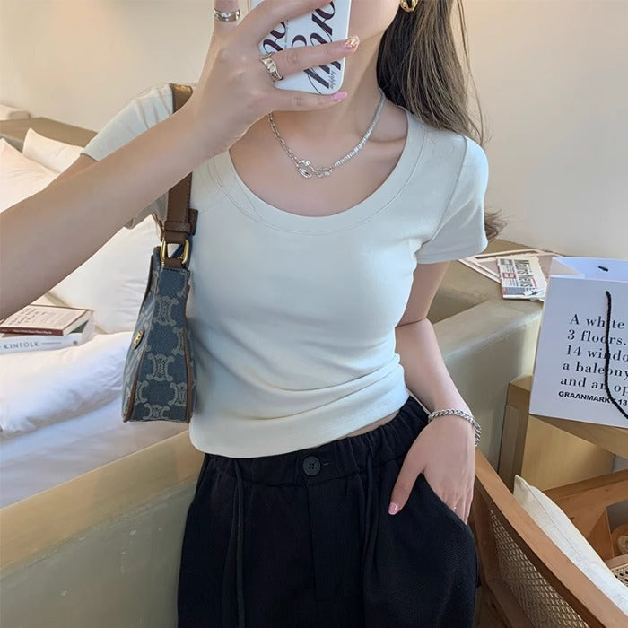Femme Basic Kortærmet T-shirt Stilla