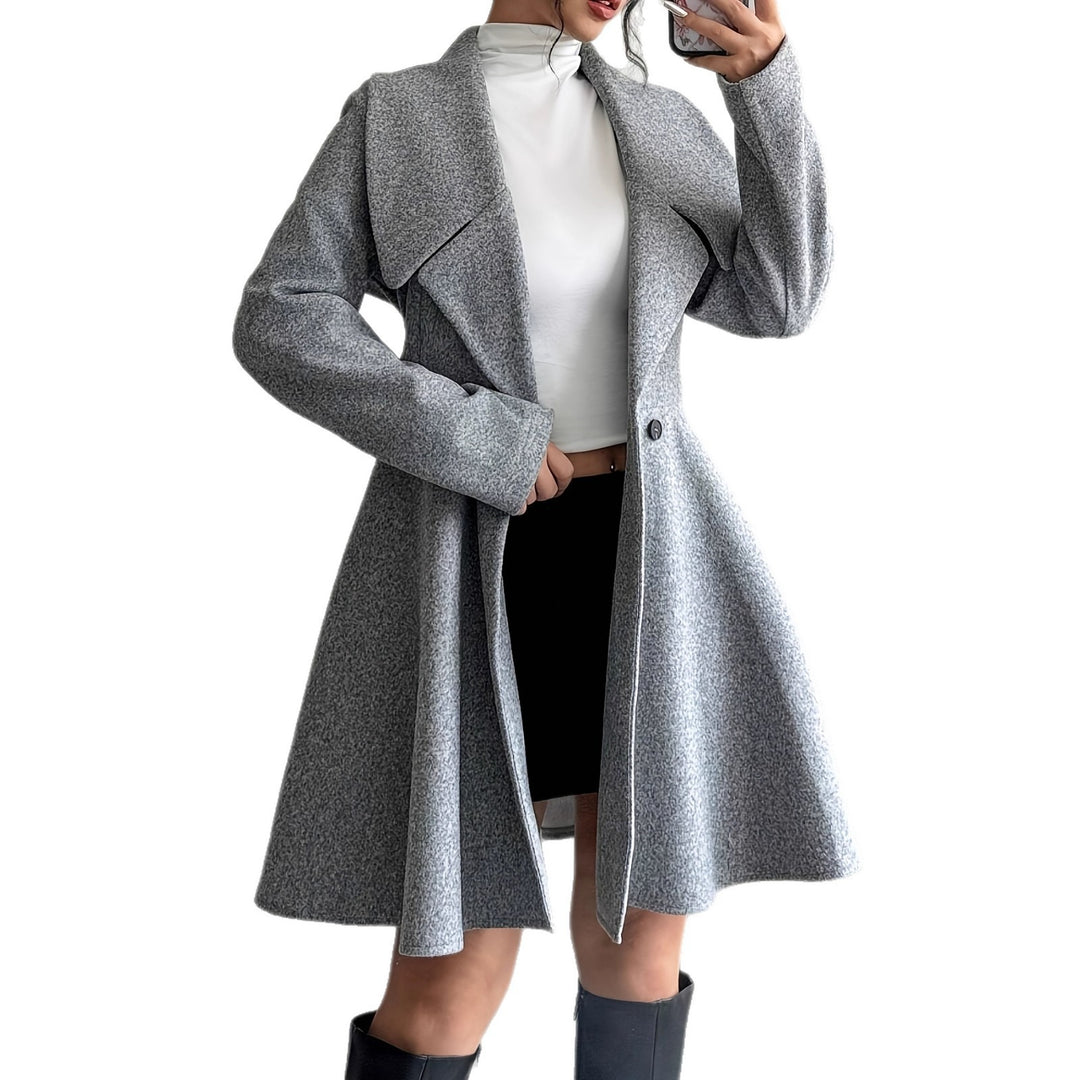 Dames fashionable og elegant lang blazer Stilla